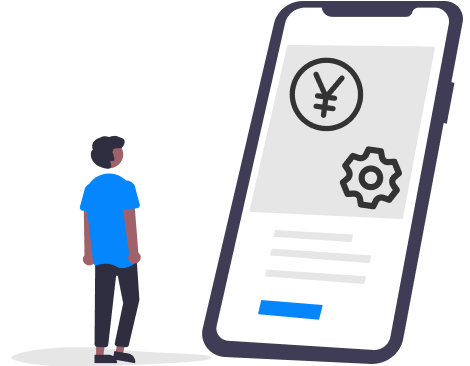 事務作業で悩んでいる男性